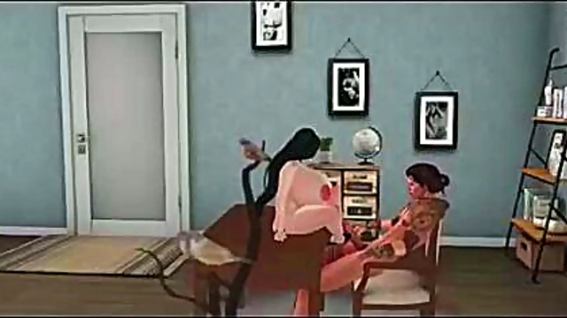 3D Anime Beauty Rides Her Monster Dick In Crazy Beast Adventure