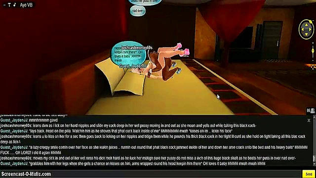 3D Anime Chick Gets Fucked In IMVU Game Bedroom Scene