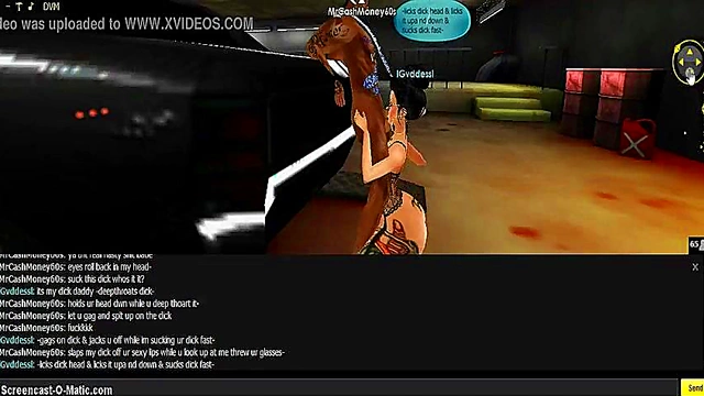 3D Cartoon Goddess Seduces in IMVU Game for Hot Anime Action