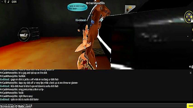 3D Cartoon Goddess Seduces in IMVU Game for Hot Anime Action