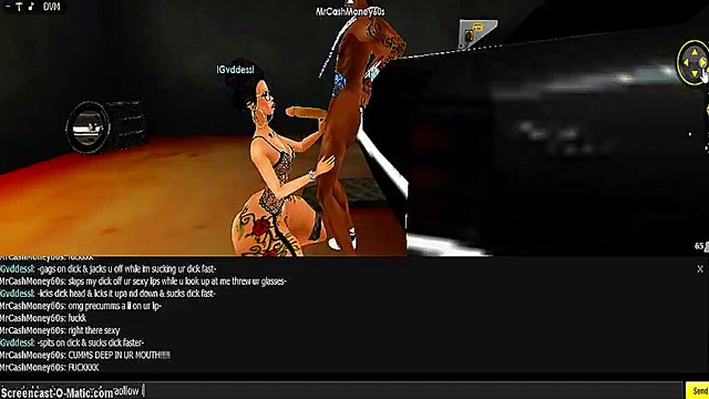 3D Cartoon Goddess Seduces in IMVU Game for Hot Anime Action