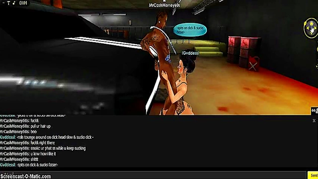 3D Cartoon Goddess Seduces in IMVU Game for Hot Anime Action