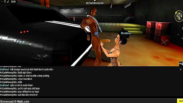 3D Cartoon Goddess Seduces in IMVU Game for Hot Anime Action