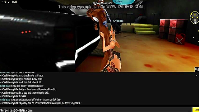 3D Cartoon Goddess Seduces in IMVU Game for Hot Anime Action