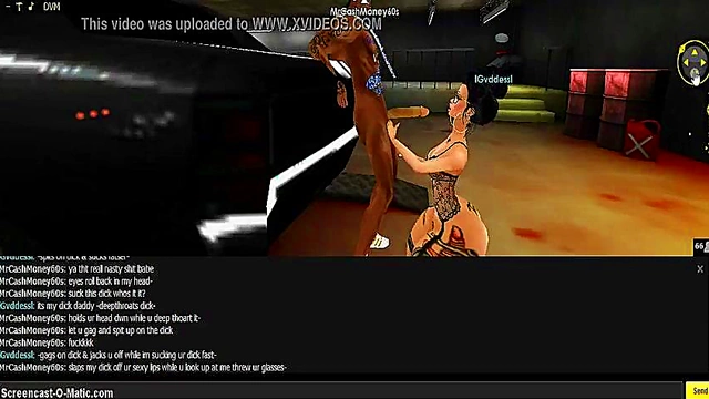 3D Cartoon Goddess Seduces in IMVU Game for Hot Anime Action