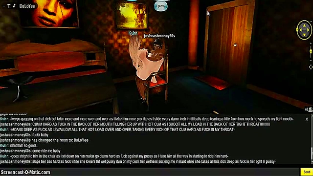 Kuhn's Purple Room – 3D Anime Couple Enjoy Intense Game Porn Session