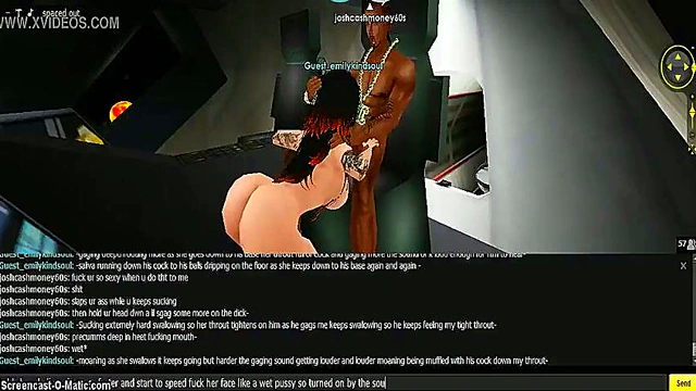 Emily's 3D Anime Head Job Turns Into Intense Porn Adventure