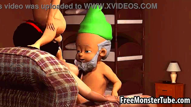 Snow White Gets Double Teamed And Pissed On In Hardcore 3D Anime Action