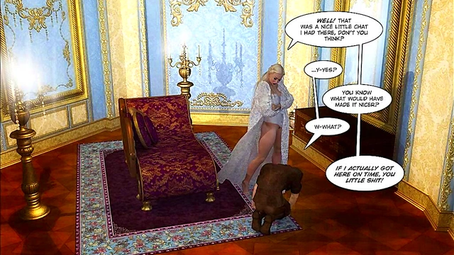 Mature Big-Titted Toon Teases Teens With Big Dick For Slutty Cartoon Femdom Fun