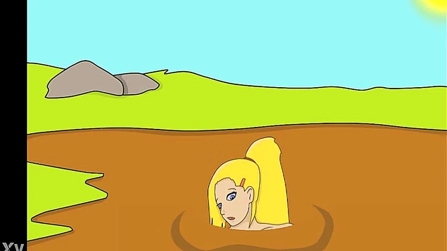 Horny Ino Sinks into Quicksand for Mind-Bending Hentai Fun