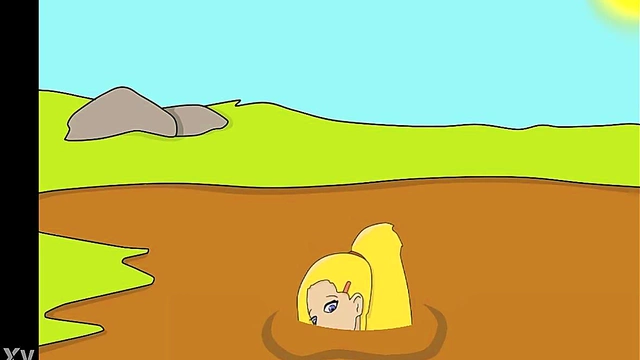Horny Ino Sinks into Quicksand for Mind-Bending Hentai Fun