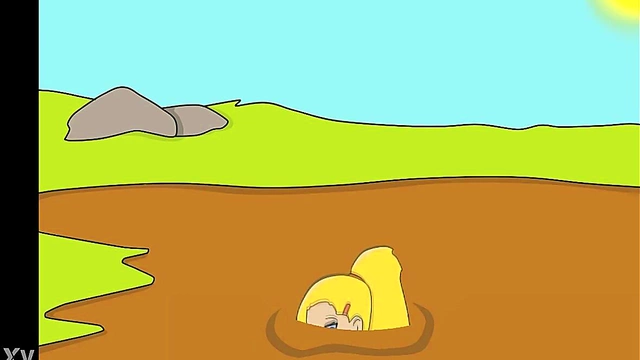 Horny Ino Sinks into Quicksand for Mind-Bending Hentai Fun