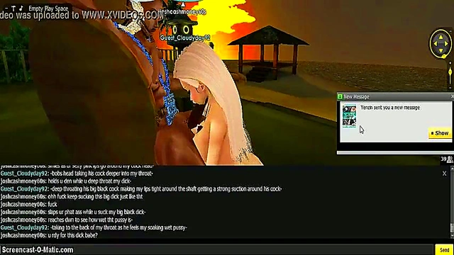 3D Cartoon Anime Babe Seduces With Game-Like IMVU Action