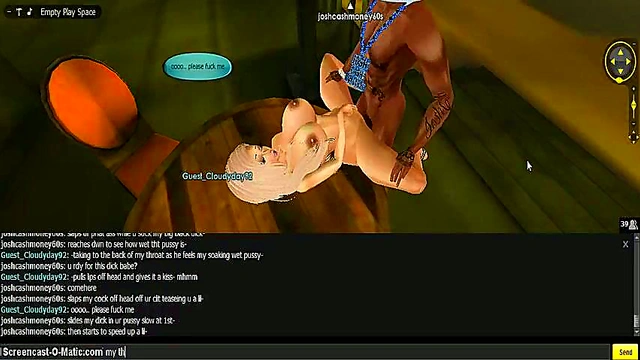 3D Cartoon Anime Babe Seduces With Game-Like IMVU Action