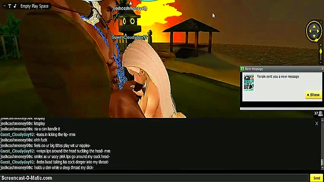 3D Cartoon Anime Babe Seduces With Game-Like IMVU Action