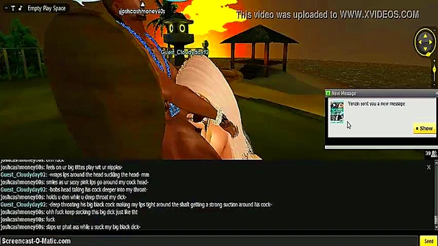 3D Cartoon Anime Babe Seduces With Game-Like IMVU Action