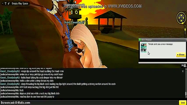 3D Cartoon Anime Babe Seduces With Game-Like IMVU Action