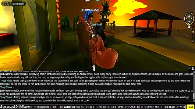 Horny 3D Anime Chick Seduces Gamer On Tokyo Beach House Floor