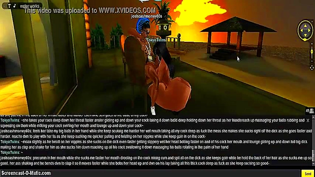 Horny 3D Anime Chick Seduces Gamer On Tokyo Beach House Floor