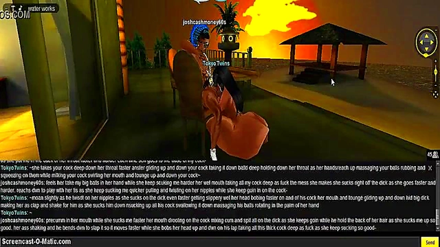 Horny 3D Anime Chick Seduces Gamer On Tokyo Beach House Floor