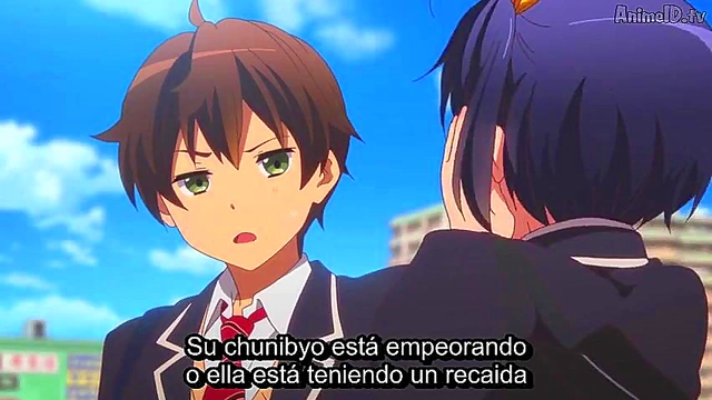 Romantic Chuunibyou Anime Couple Explore Passionate Love Scenes