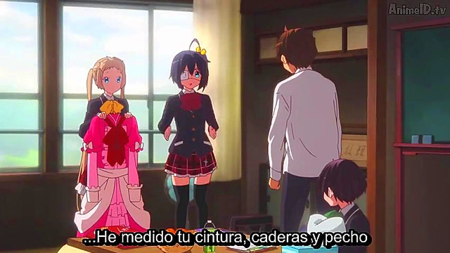 Romantic Chuunibyou Anime Couple Explore Passionate Love Scenes