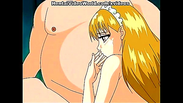 Blonde Teen Anime Girl Gets naughty In Bed For Hot Hentai Sex