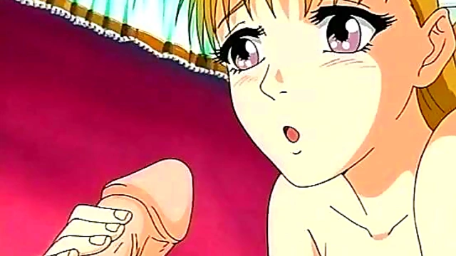 Blonde Teen Anime Girl Gets naughty In Bed For Hot Hentai Sex