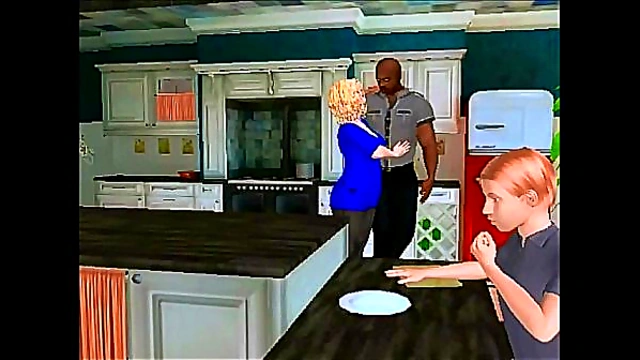 Naughty Mommy Threesome – Double Penetration With BBC in Anime Cartoon Action