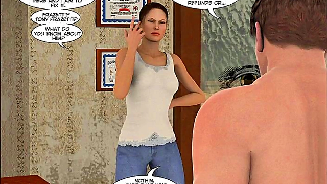 Blonde MILF Takes Big Dick In Hardcore 3D Anime Blowjob Session