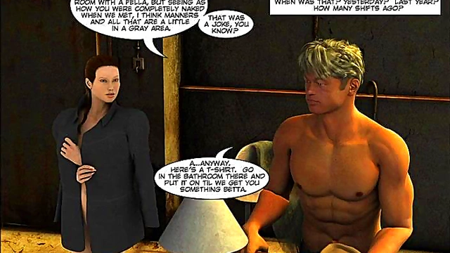 Blonde MILF Takes Big Dick In Hardcore 3D Anime Blowjob Session