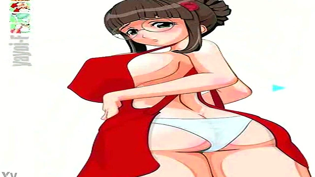 Upskirt Fun With Yayoi's Cute Anime Pussy In Busty Hentai Action