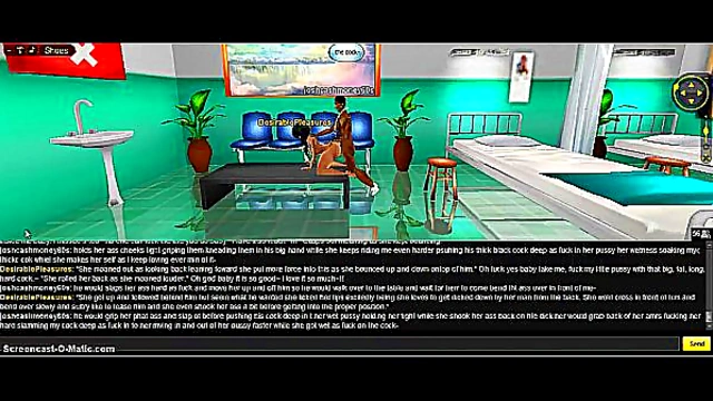 Hentai Game IMVU – 3D Animated Couple Enjoy Intense DP Clinic Action