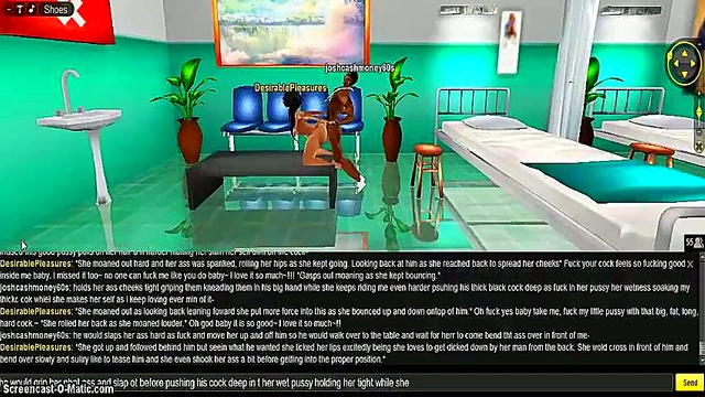 Hentai Game IMVU – 3D Animated Couple Enjoy Intense DP Clinic Action