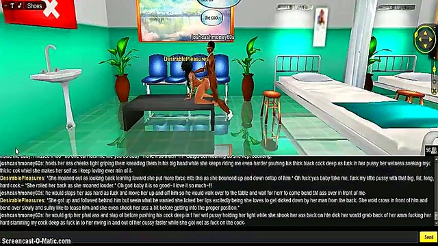 Hentai Game IMVU – 3D Animated Couple Enjoy Intense DP Clinic Action