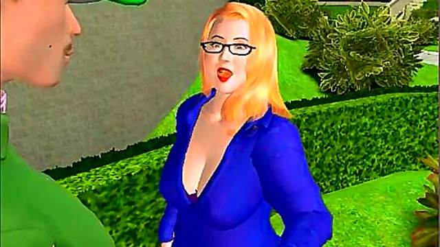 Blonde Mommy Toon Gets BBC In Naughty Nancy Anime Story