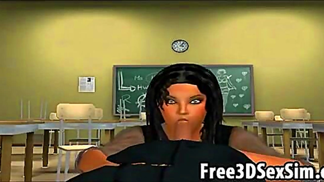 Foxy 3D Cartoon Teacher Babe Gets Fucked Hard In Anime Hardcore Action