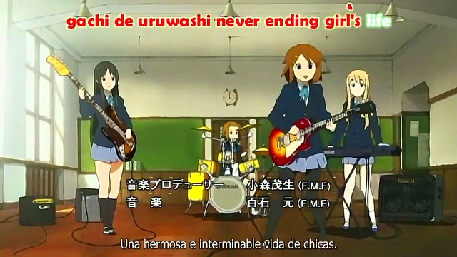 K-ON Anime Girls Groove to Music While Exploring Erotic Fantasies Together