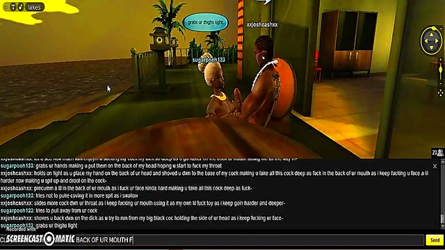 Sensual 3D Anime Couple Enjoy Intimate Moments at Sugar Beach House