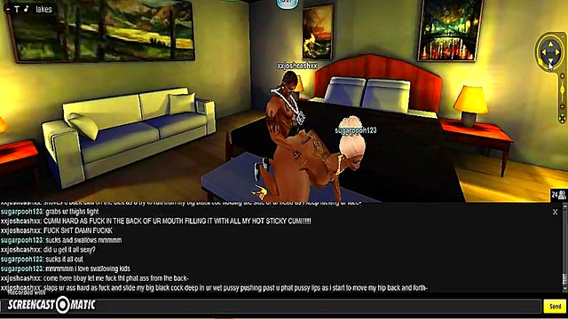 Sensual 3D Anime Couple Enjoy Intimate Moments at Sugar Beach House