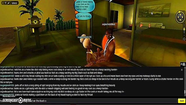 Sensual 3D Anime Couple Enjoy Intimate Moments at Sugar Beach House