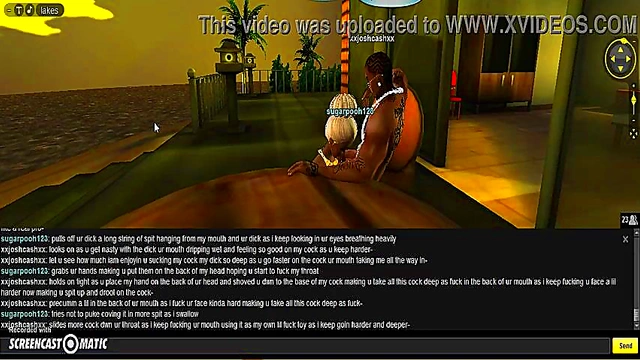 Sensual 3D Anime Couple Enjoy Intimate Moments at Sugar Beach House