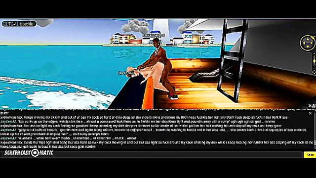 Horny 3D Anime Chick Rides Dick in Boat for Steamy Anal Sex Scene