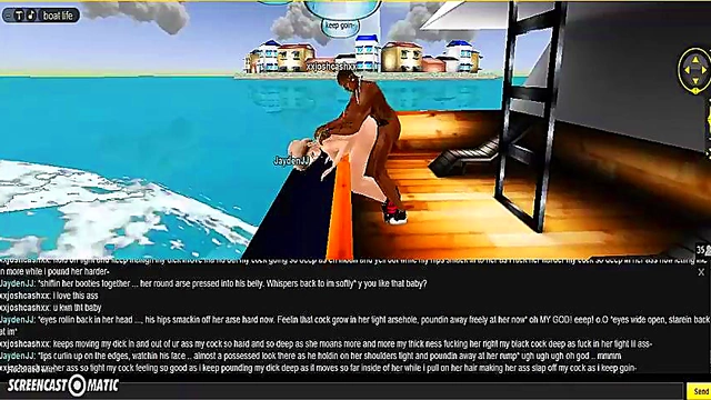 Horny 3D Anime Chick Rides Dick in Boat for Steamy Anal Sex Scene