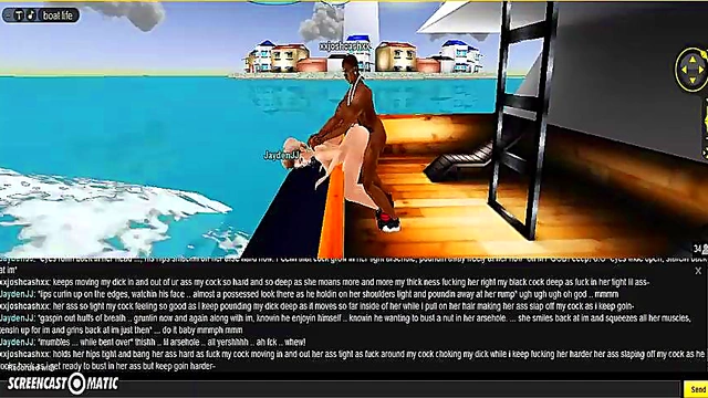 Horny 3D Anime Chick Rides Dick in Boat for Steamy Anal Sex Scene