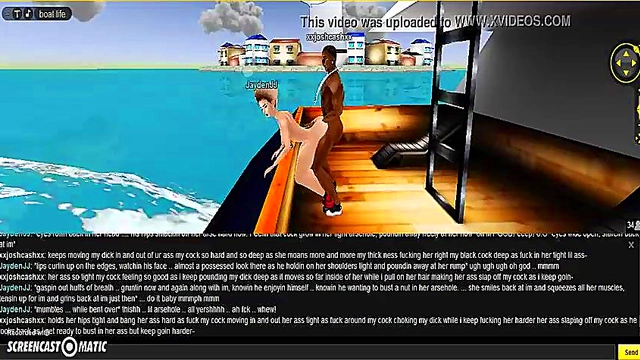 Horny 3D Anime Chick Rides Dick in Boat for Steamy Anal Sex Scene