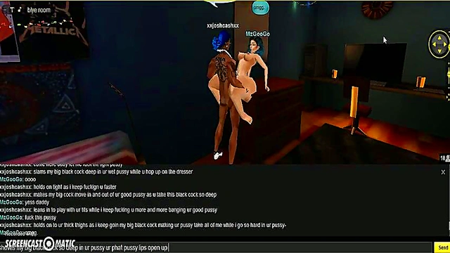 3D Anime Chick Gets Wild in IMVU Game for Steamy Porn Action