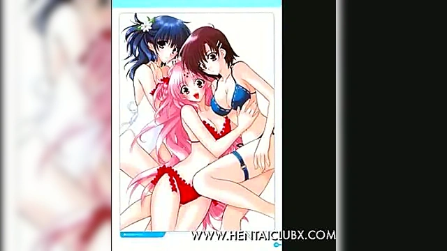 Horny Anime Chick Seduces With Ecchi Fan Service For Hot Hentai Action