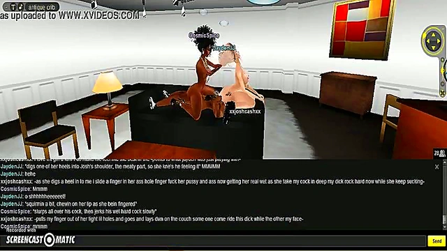 Cosmic 3D Hentai Trio Adventure – Game-Inspired IMVU Porn Fantasies