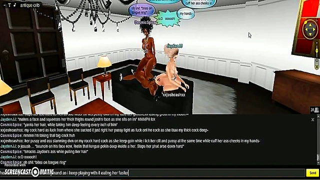 Cosmic 3D Hentai Trio Adventure – Game-Inspired IMVU Porn Fantasies